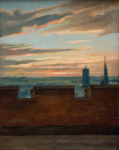 View of Copenhagen at Sunset by Martinus Rørbye