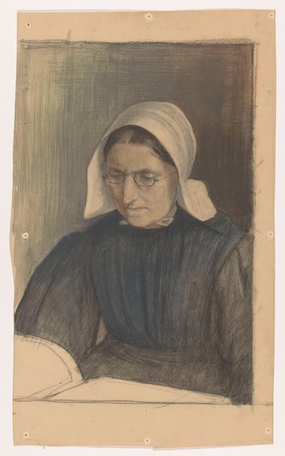 Reading Woman in Gooise Costume by Martinus van Regteren Altena