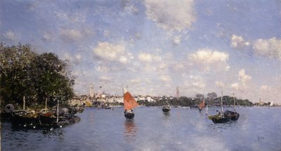 A Venetian View by Martín Rico y Ortega
