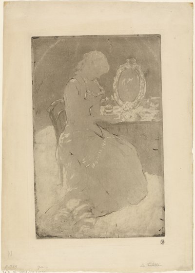 At the Dressing Table by Mary Cassatt