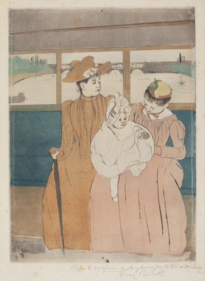 In the Omnibus by Mary Cassatt