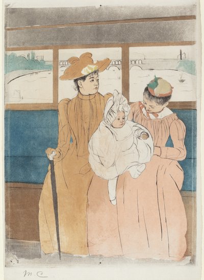 In the Omnibus by Mary Cassatt