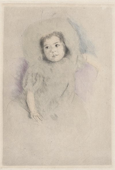 Margot Wearing a Bonnet (No. 1) by Mary Cassatt
