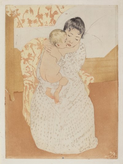 Maternal Caress by Mary Cassatt