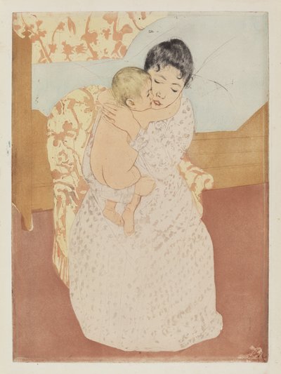 Maternal Caress by Mary Cassatt