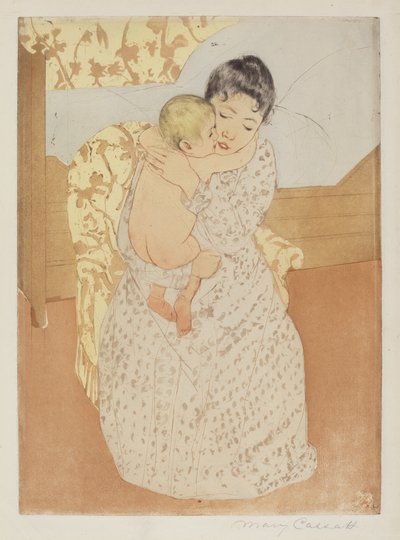 Maternal Caress, c. 1891 by Mary Cassatt
