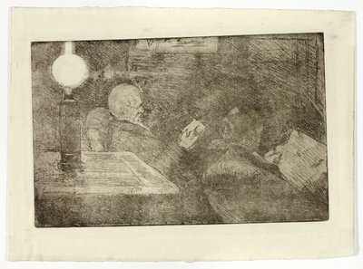 Mr. and Mrs. Cassatt Reading by Mary Cassatt