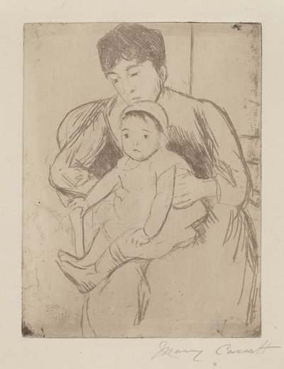 Preparing Bill for an Outing by Mary Cassatt