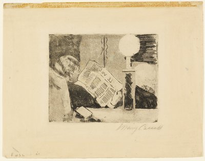 Reading the Newspaper, No.2 by Mary Cassatt
