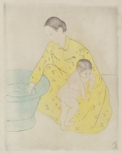 The Bath, 1890-1891 by Mary Cassatt