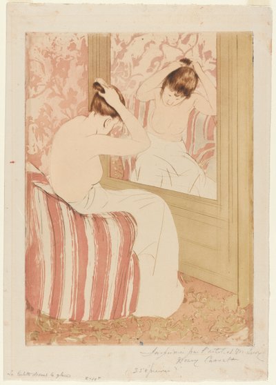 The Coiffure, 1890-1891 by Mary Cassatt