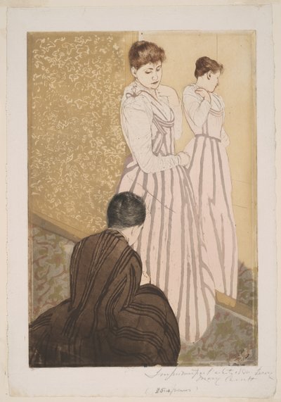 The Fitting by Mary Cassatt