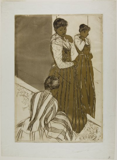 The Fitting by Mary Cassatt