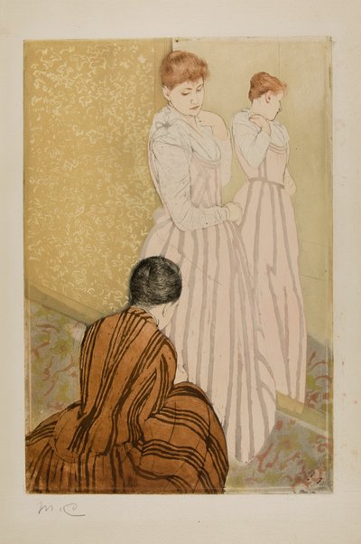 The Fitting by Mary Cassatt