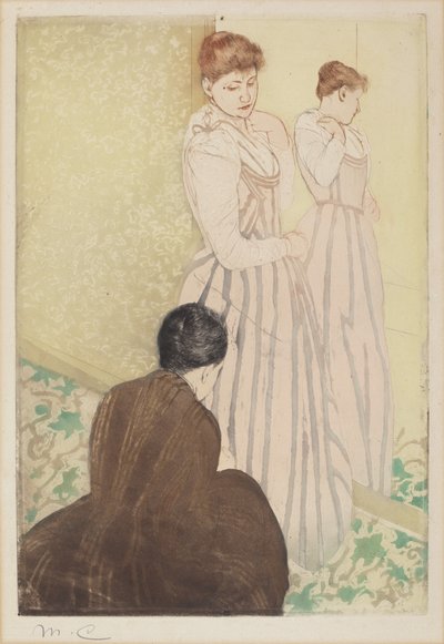 The Fitting by Mary Cassatt