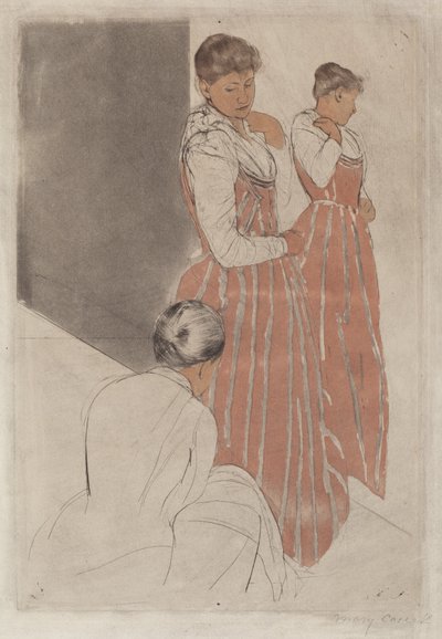 The Fitting by Mary Cassatt