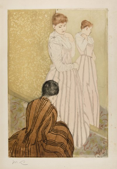 The Fitting by Mary Cassatt