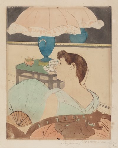 The Lamp by Mary Cassatt