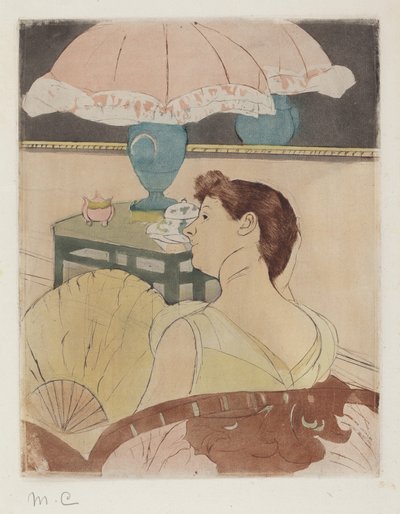 The Lamp by Mary Cassatt