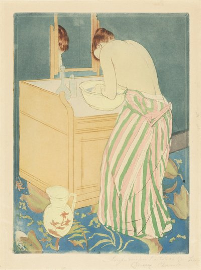 Woman Bathing, 1890-1891 by Mary Cassatt