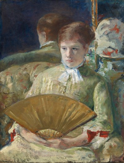 Woman with a Fan, c. 1878-1879 by Mary Cassatt