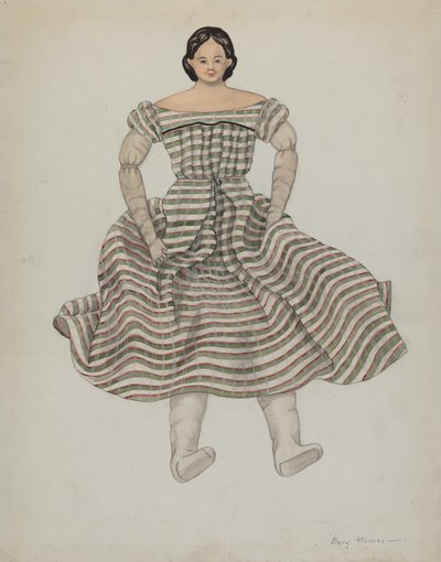 Doll and Costume, c. 1937 by Mary E Humes