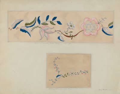 Embroidery (Detail) by Mary E. Humes