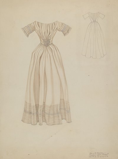 Wedding Dress, c. 1937 by Mary E Humes