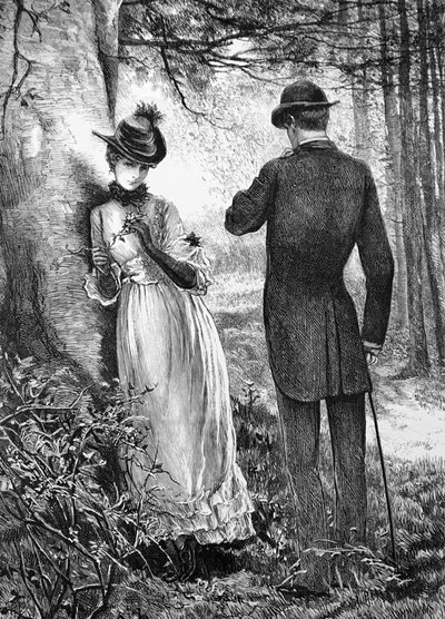 A couple courting by Mary Ellen Edwards