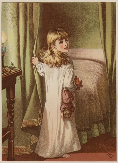 Girl retiring to bed by Mary Ellen Edwards