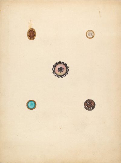 Buttons, c. 1940 by Mary Fitzgerald