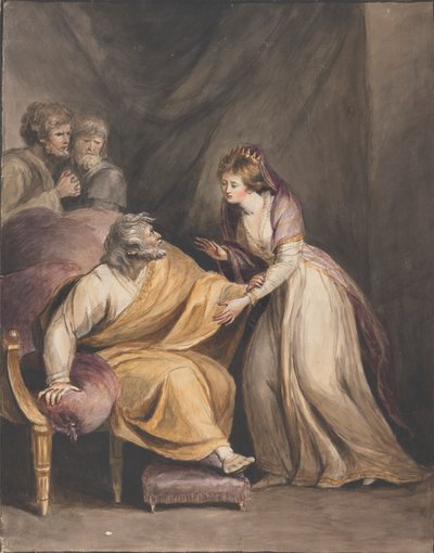 Lear and Cordelia by Mary Hoare