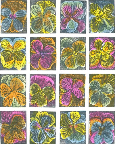 Electric pansies, 2016 by Mary Kuper