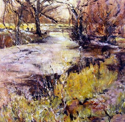 Fishing in Wolfscote dale by Mary Smith