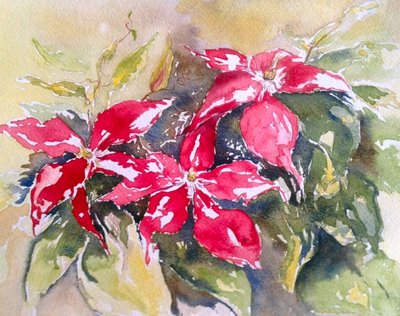 Burgundy Clematis by Mary Smith