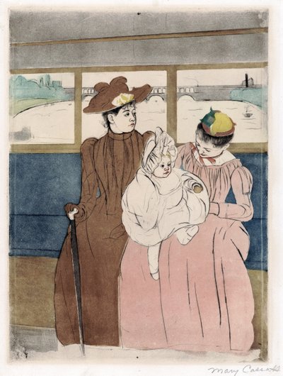 In the omnibus by Mary Stevenson Cassatt