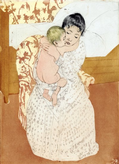 Maternal Caress (1891) by Mary Stevenson Cassatt