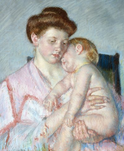 Sleepy Baby by Mary Stevenson Cassatt