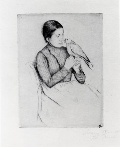 The Parrot by Mary Stevenson Cassatt
