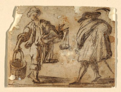 A Fish Peddler. A Gentleman. by Massimo Stanzione