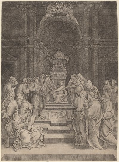 Christ Disputing with the Doctors by Master HFE