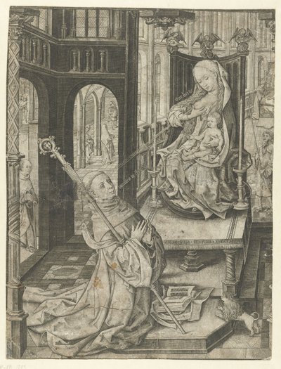 The Lactation of St. Bernard by Master I.A.M. of Zwolle