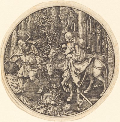 The Flight into Egypt by Master L after Albrecht Dürer