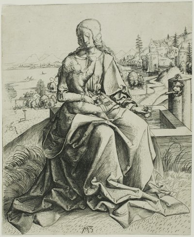 The Madonna by the Fountain by Master MZ