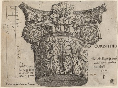 Capital from the Colosseum, Rome by Master PS