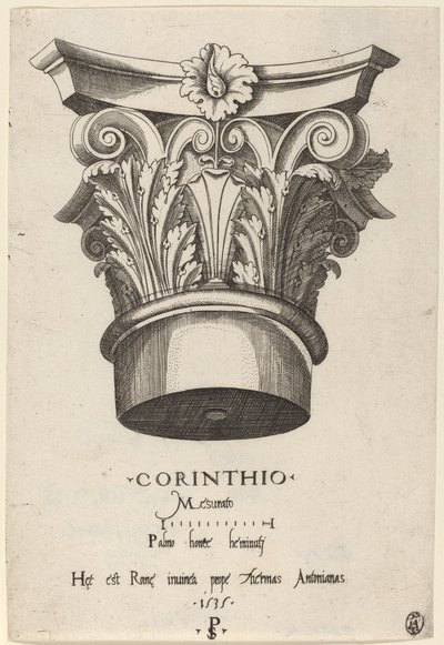 Capitals from the Baths of Antoninus, Rome by Master PS