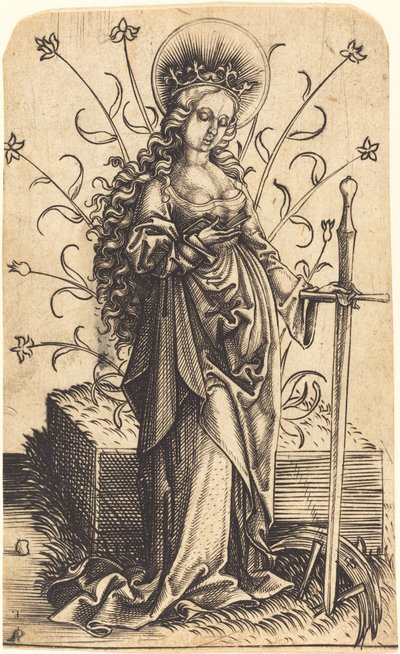 Saint Catherine by Master PW of Cologne