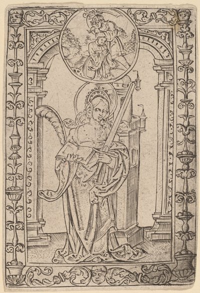 Saint Barbara by Master S