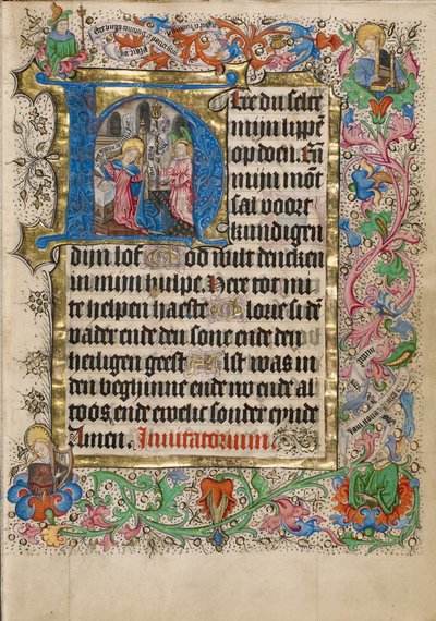 Initial H: The Annunciation by Master of Evert Zoudenbalch