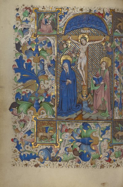The Crucifixion by Master of Guillebert de Mets